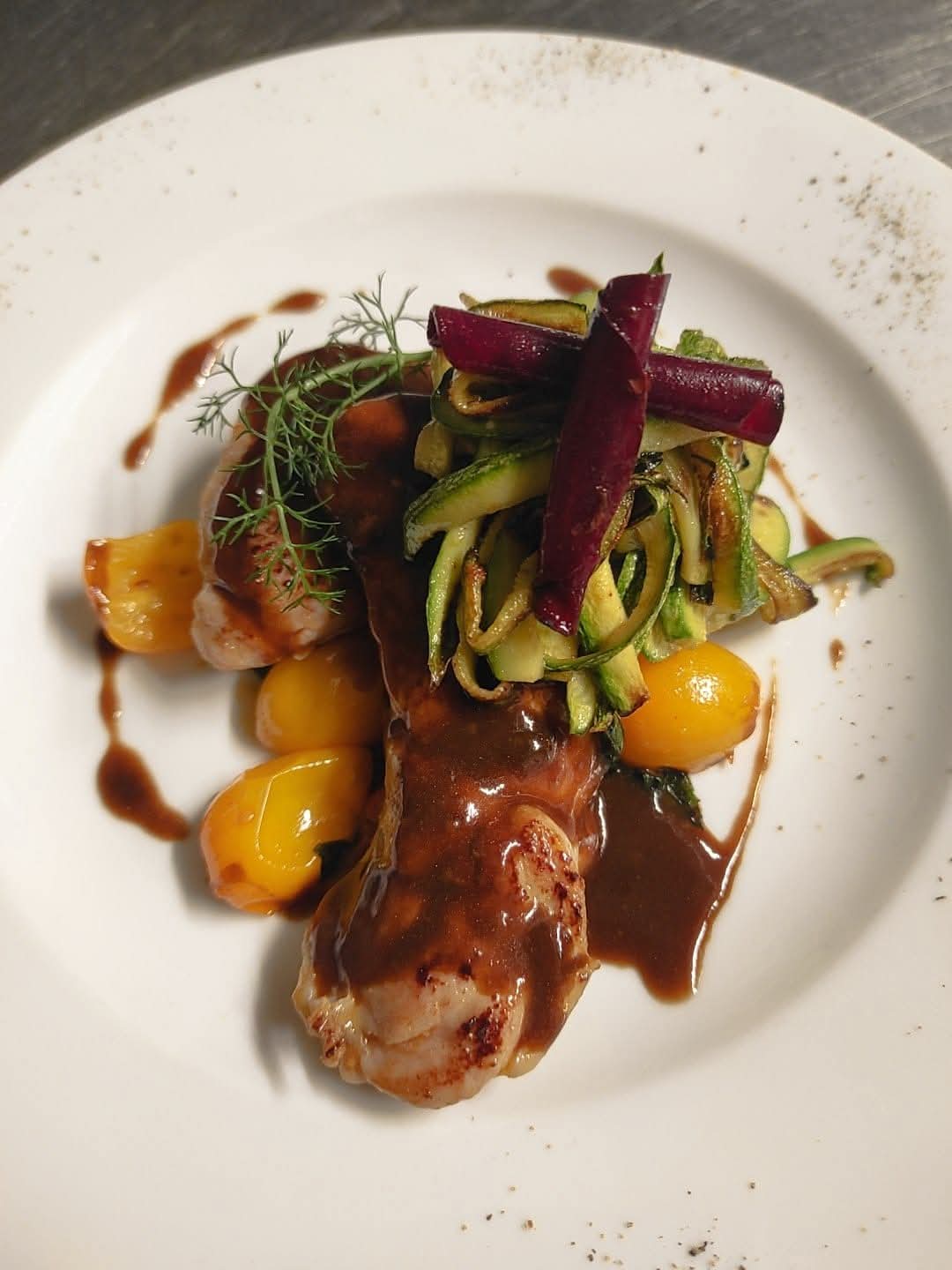 Carne con zucchine